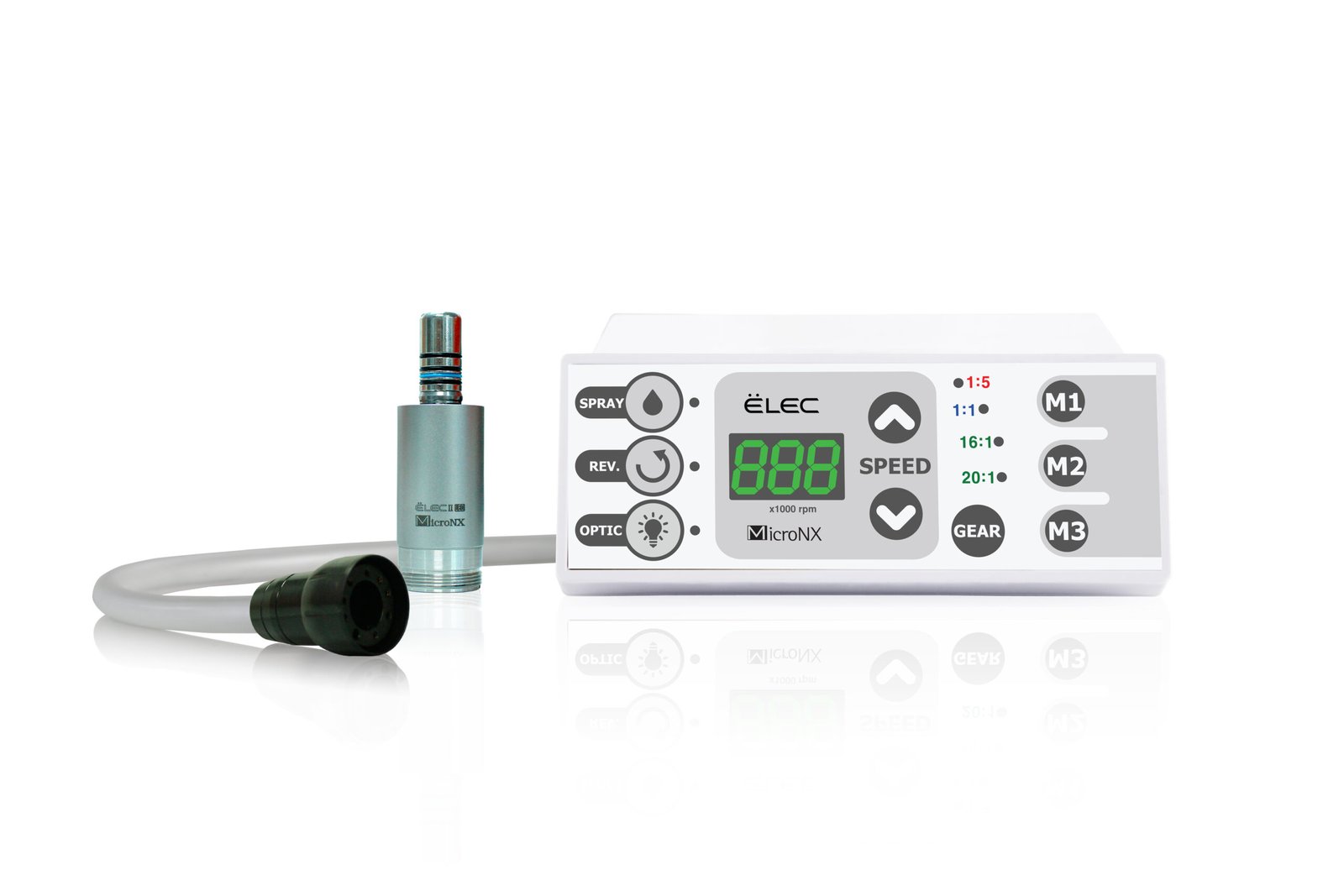 Micro NX Elec II Elektrikli Micromotor – Yüksek Devir ve Güçlü Optik Motor